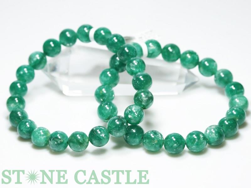 ☆高品質☆【ブレスレット】グリーンレピドライト (フックサイト) (5A