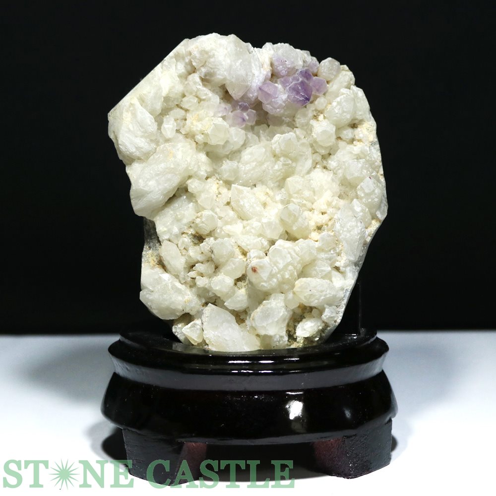 送料込み 神聖 紫水晶 塊 台付