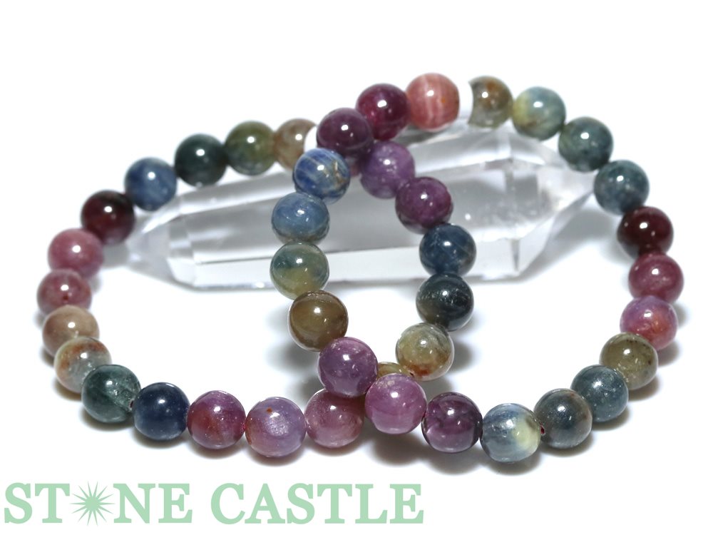 ☆高品質☆【ブレスレット】サファイアミックス (約9～9.5mm) | すべて  