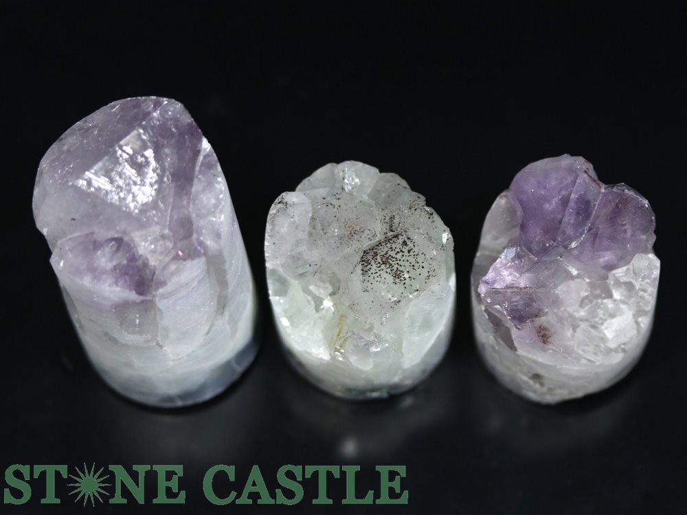 天然石アメジスト笑口大玉 約7.1センチ台座付きファントムNo.1272