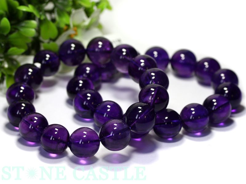 ☆高品質☆【ブレスレット】ウルグアイアメジスト (3A) (約16.5～17mm
