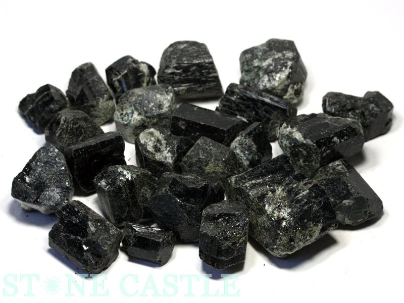 【原石】原石ラフ 黒トルマリン 単結晶 (EX) (小) 100g