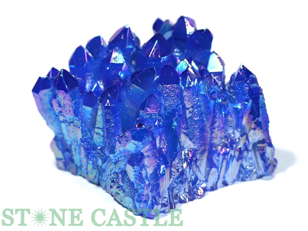 氷イメージのマカバスター【クラック水晶ブルー＆ムーンストーン】 氷イメージのマカバスター【クラック水晶ブルー＆ムーンストーン