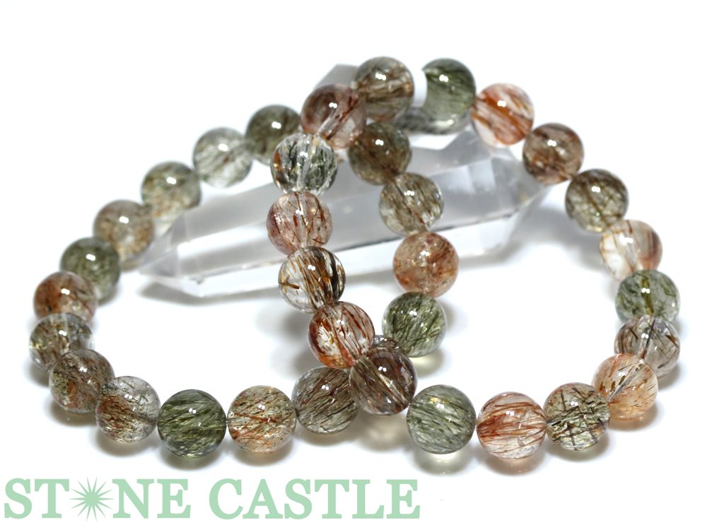 ☆高品質☆【ブレスレット】ブラックタイチンスーパーセブン (3A) (約