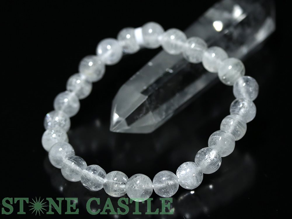 アポフィライト8〜8.5ミリ珠ブレスレット