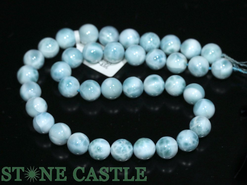 ☆一点物☆【丸ビーズ】ラリマー (6A) 約10mm No.08