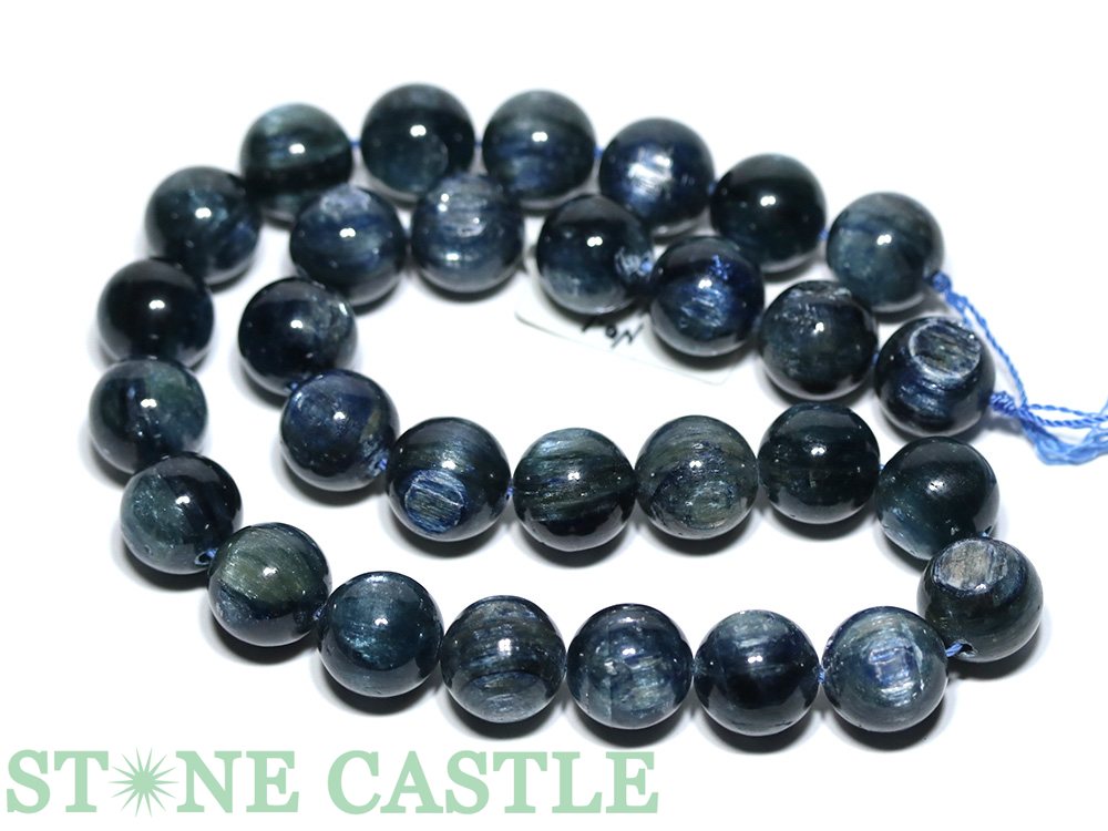 ☆一点物☆【丸ビーズ】カイヤナイト (5A) タンザニア産 約13mm No.01