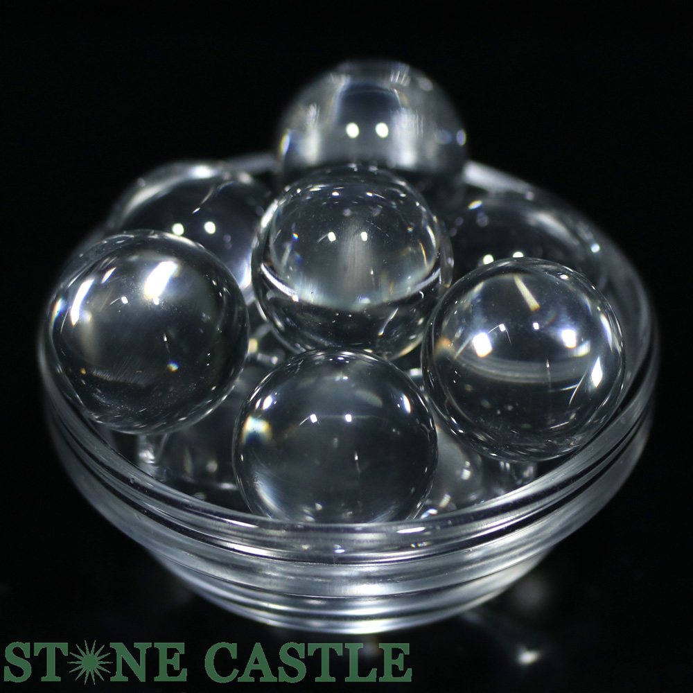 【置き石】丸玉 20mm 人工水晶 (2A)
