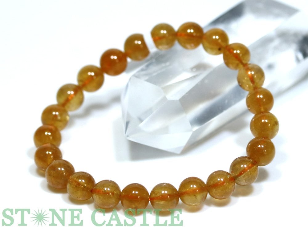 丸ビーズ】ルチルクォーツ (6A) 6mm (ブレスレット約1本分)※DM便