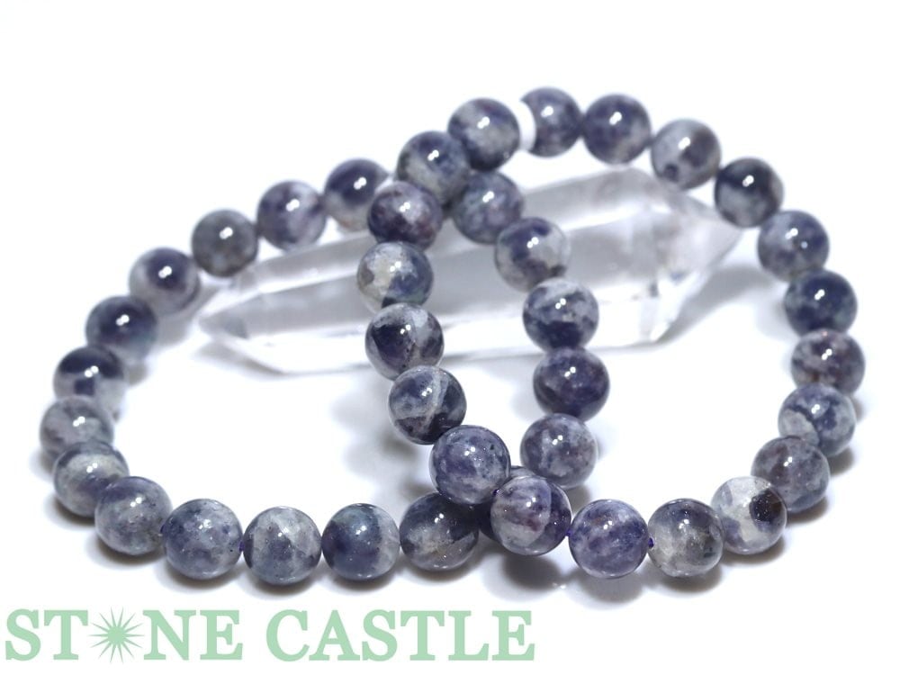 ☆高品質☆【ブレスレット】ブラッドショットアイオライトインクォーツ