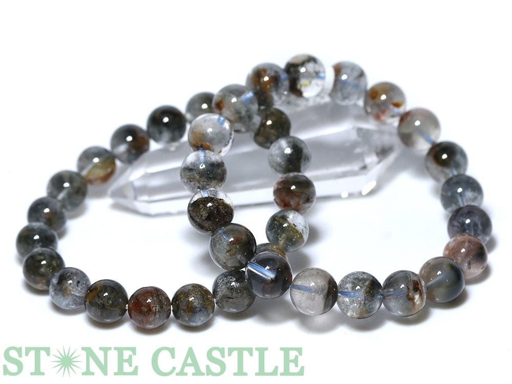 ☆高品質☆【ブレスレット】ブルールチルクォーツ (ガーデン入り) (3A  