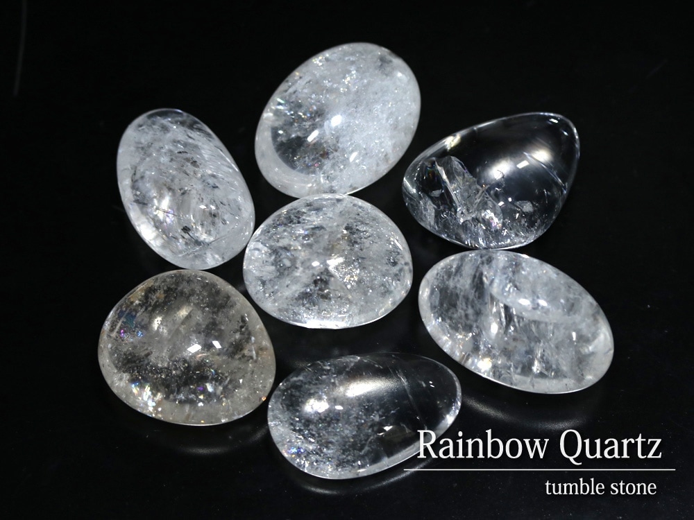 パワーストーン 原石 タンブル レインボー水晶 (500円シリーズ) 天然石