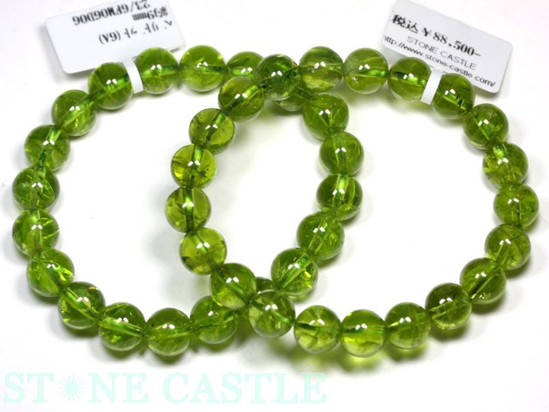 ☆高品質☆【ブレスレット】ペリドット (6A) (約7.5～8mm) (ケース付 