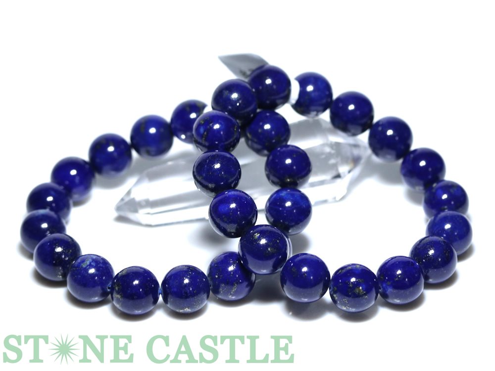 ☆高品質☆【ブレスレット】ラピスラズリ (6A) (約14～14.5mm) (ケース  