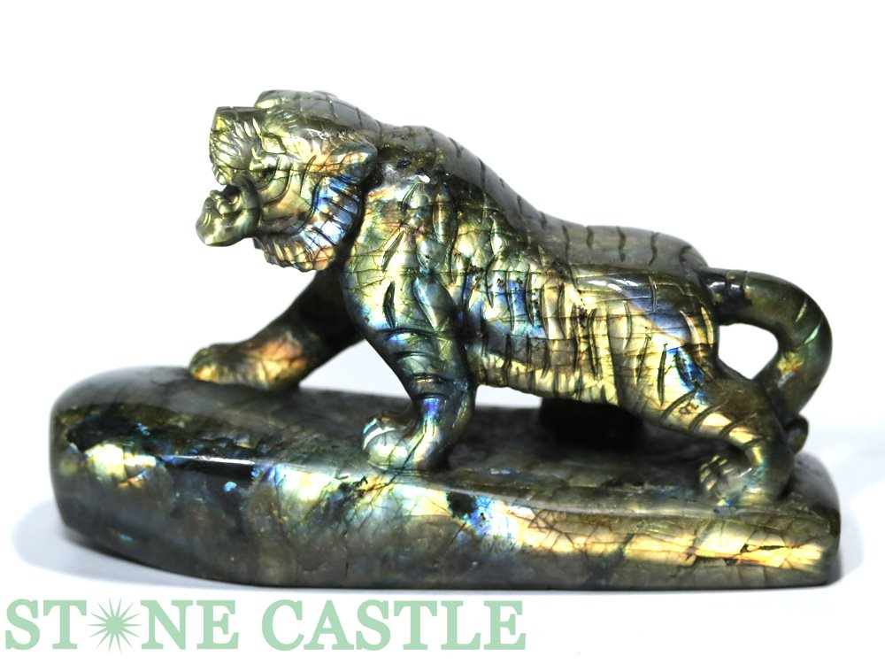 ラブラドライト 原石特大置物