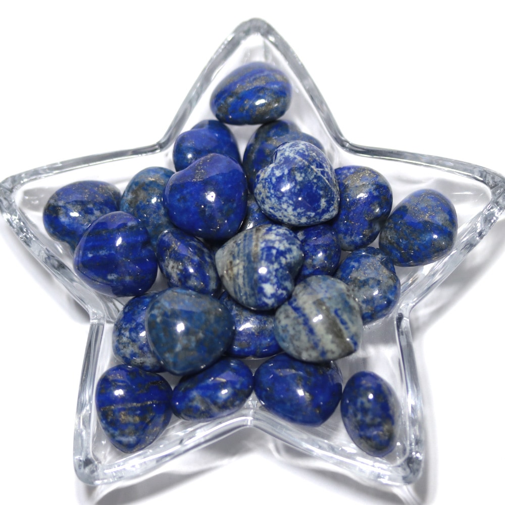 【置き石】ハート型 S 約20mm ラピスラズリ ※DM便・ネコポス不可※-パワーストーン卸・天然石卸問屋のストーンキャッスル