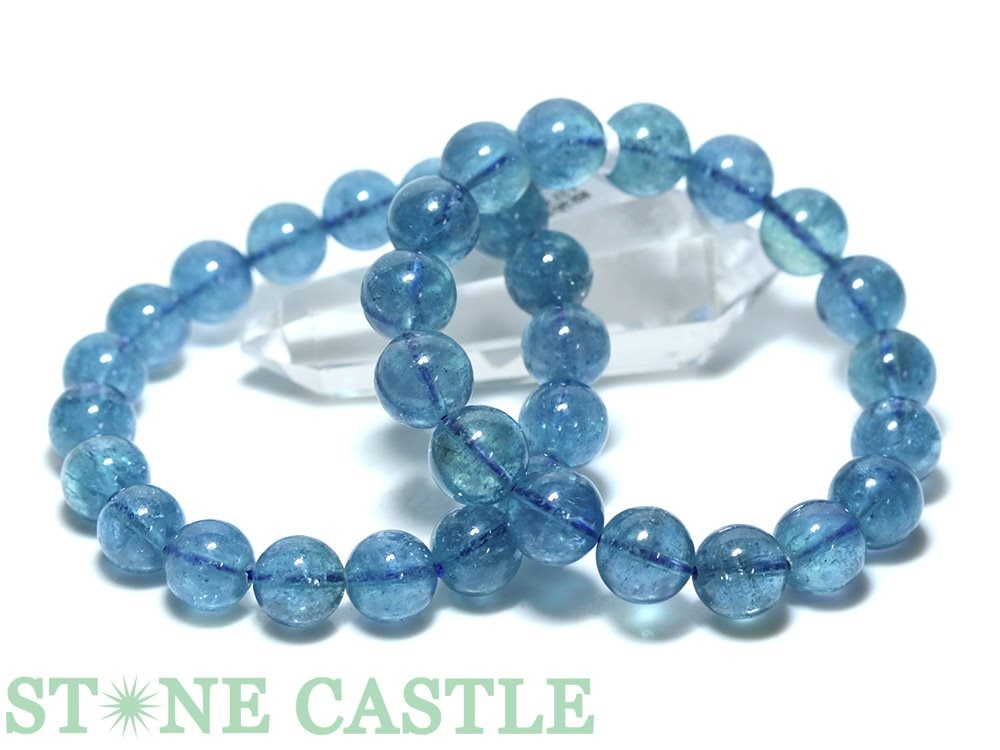 ☆高品質☆【ブレスレット】カザフスタン産アクアマリン (約13～13.5mm 