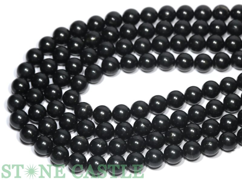 丸ビーズ】シュンガイト (3A) 10mm | すべての商品｜パワーストーン卸 