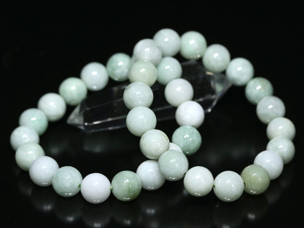 ☆高品質☆【ブレスレット】本翡翠 (ミャンマー産) (約12mm) | すべて  