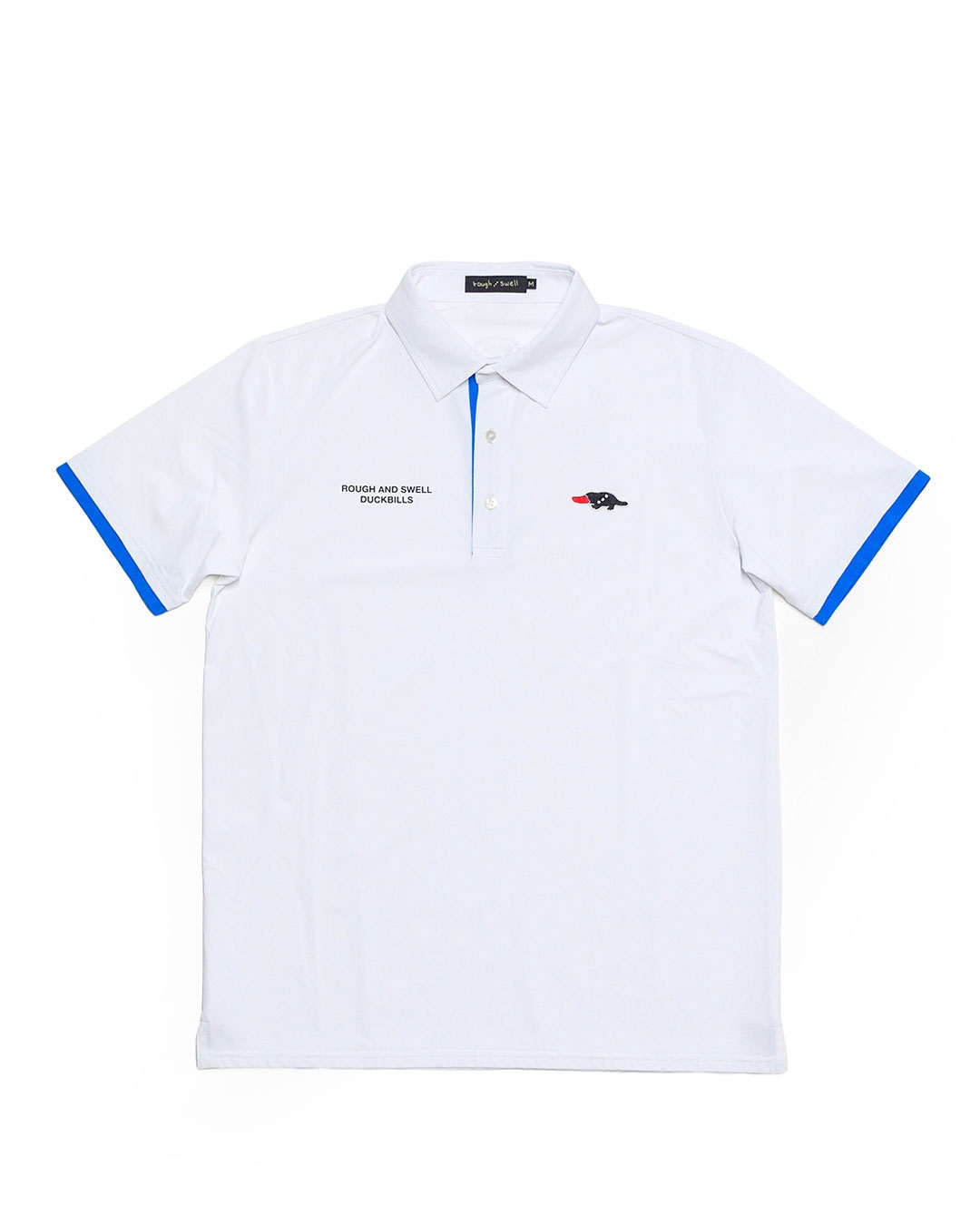 rough & swell ホワイト ポロシャツ オールロゴ rough & swell,rough & swell MEN | STORAGE ONLINE STORE
