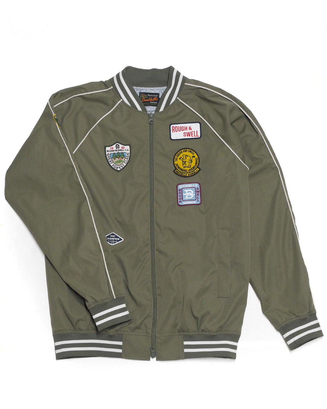 ROUGH AND SWELL UNIV. ベスト　カーキ　L rough & swell | STORAGE ONLINE STORE