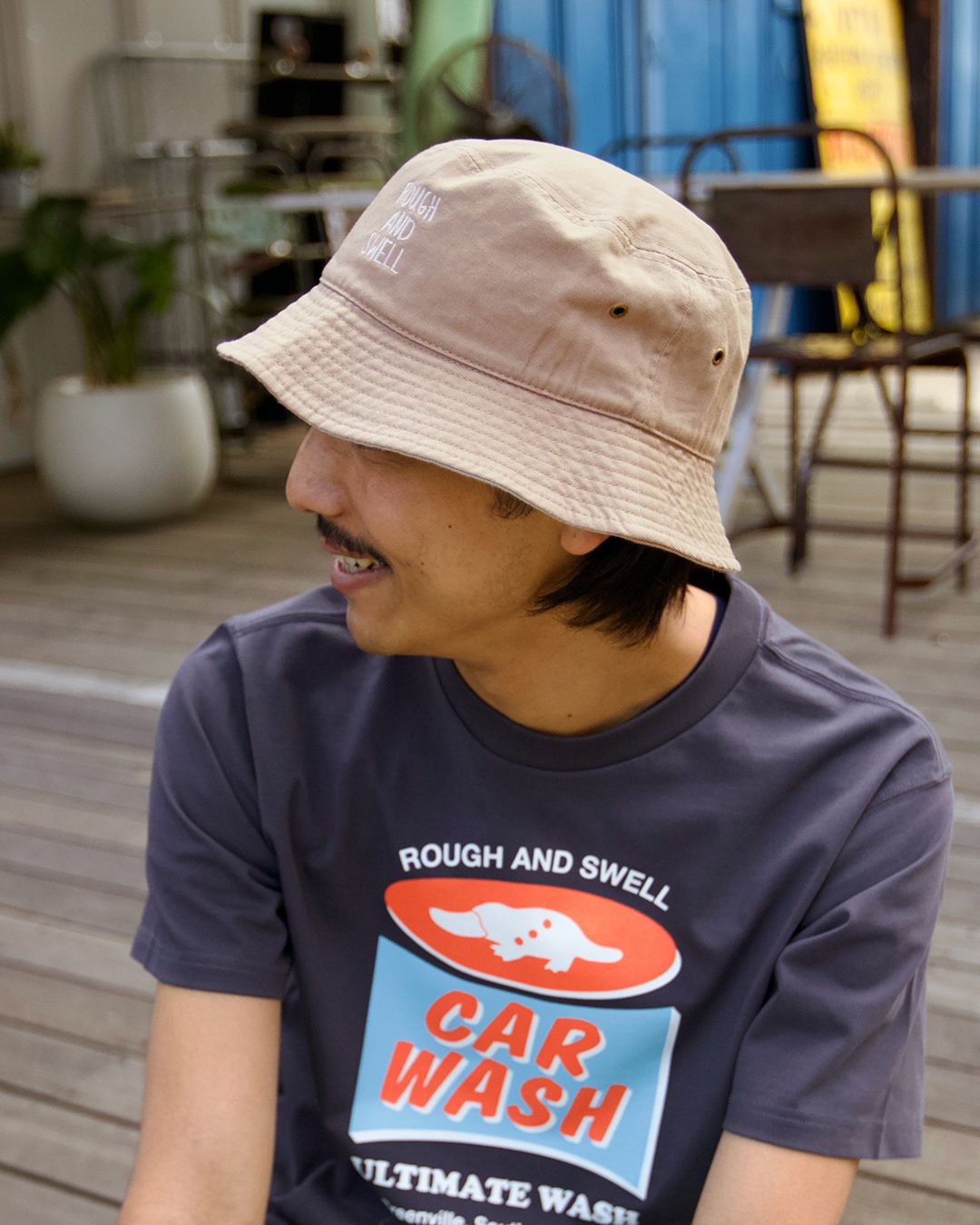 ラフアンドスウェル バケットハット MANHATTAN HAT ユニセックス新品 ラフアンドスウェル バケットハット MANHATTAN HAT ユニセックス新品