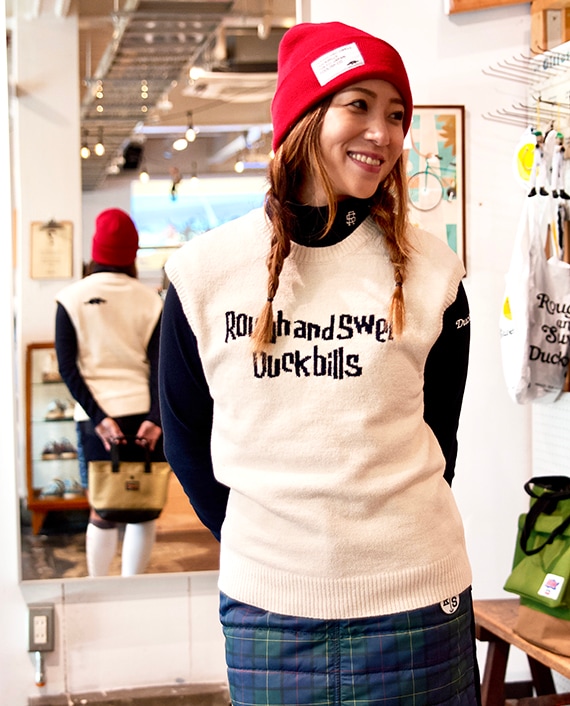 ラフアンドスウエル　DUCKBILLS Ｖネックセーター ラフアンドスウエル DUCKBILLS Vネックセーター カジュアル