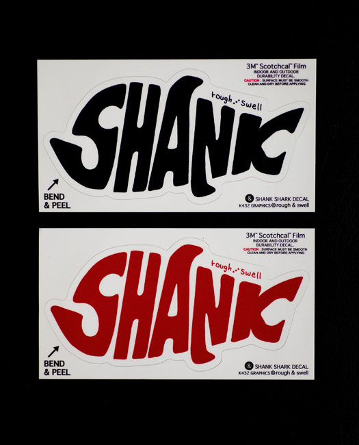 SHANK ステッカー RSA-14010 SHANK SHARK DECAL | rough & swell,GOODS | | STORAGE