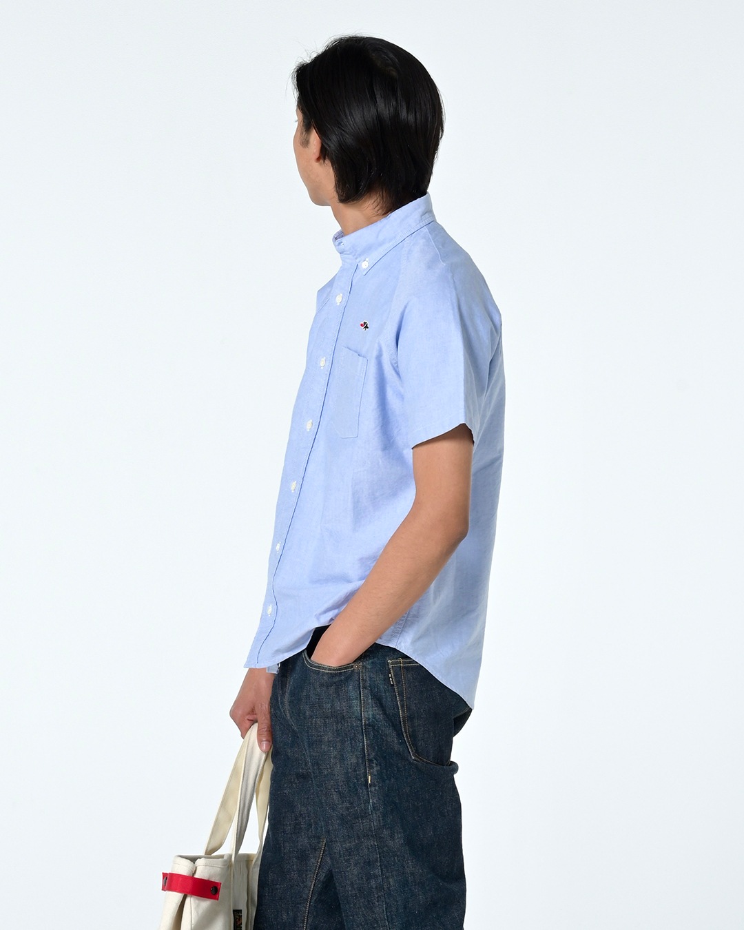 ROUGH & SWELL ベーシックボタンダウンシャツ　サイズL ROUGH & SWELL ベーシックボタンダウンシャツ サイズL カテゴリー