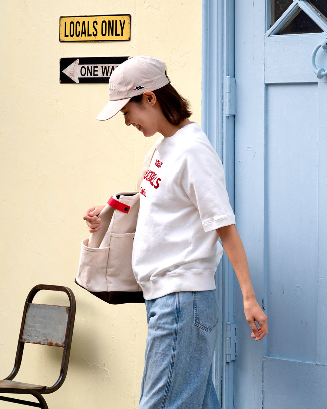RSL-26023 RED LOGO SWEAT W. | rough & swell,rough & swell WOMEN