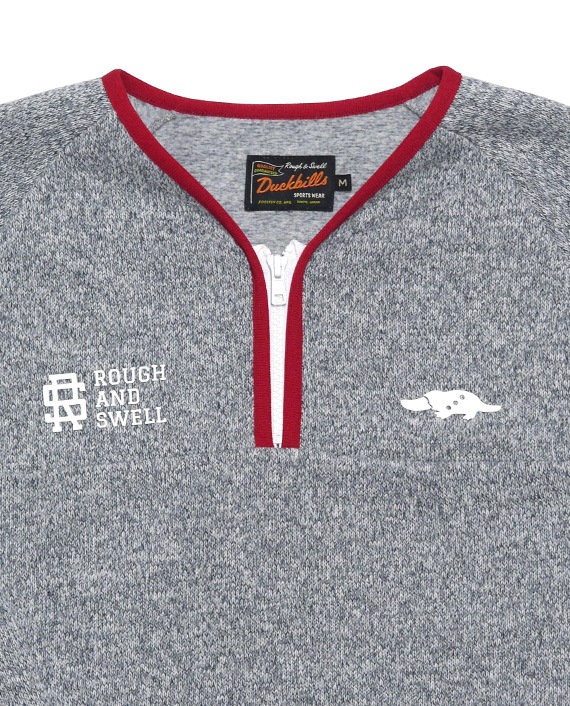 ROUGH AND SWELL ジップアップセーター