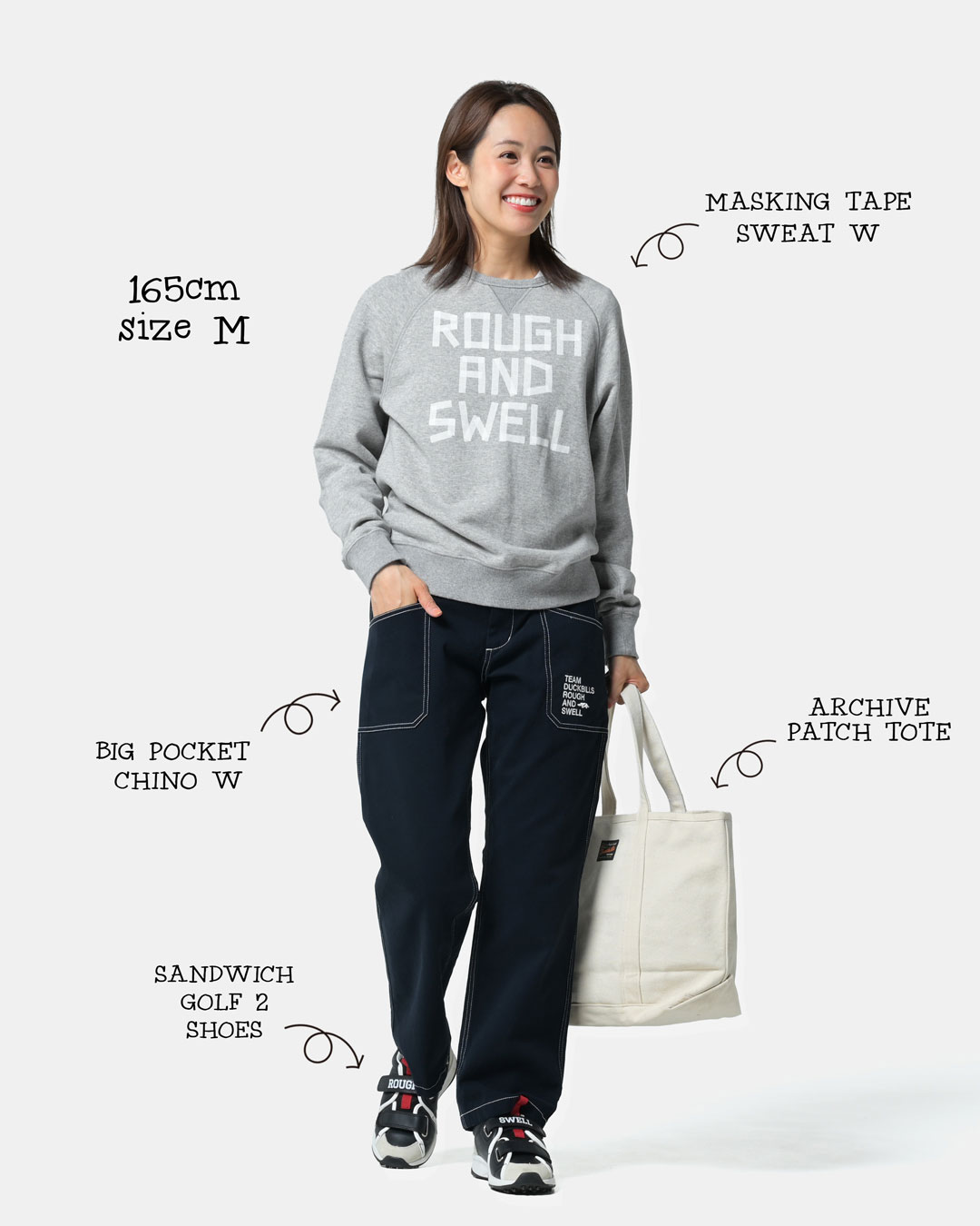 RSL-26234 BIG POCKET CHINO W. | rough & swell,rough & swell WOMEN