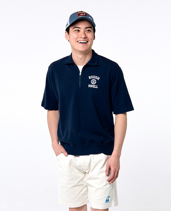 RSM-25044 COLLEGE ZIP UP SWEAT | rough & swell,rough & swell MEN