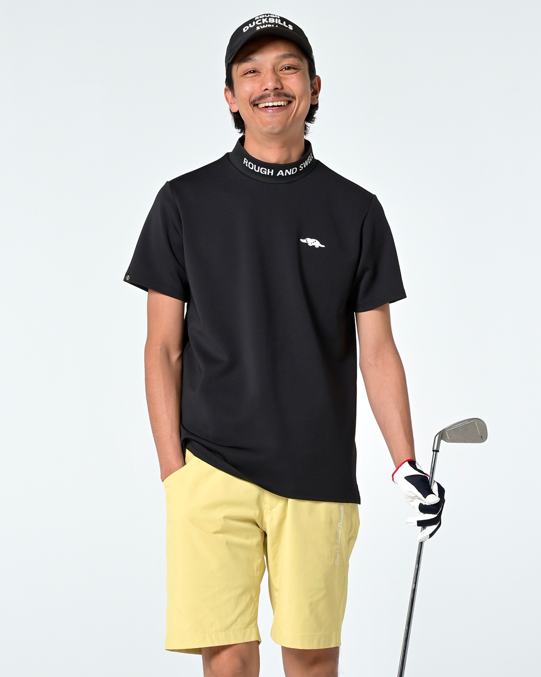 RSM-26036 COLLAR LOGO MOCK | rough & swell,rough & swell MEN