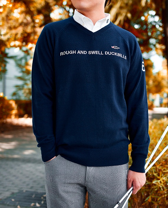 ROUGH AND SWELL DUCKBILLS トレーナー カジュアルゴルフドットコムby PALM SPRINGSにrough&swell［ラフ