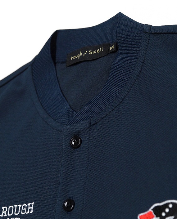 ROUGH & SWELL DUCKBILLS ポロシャツ M ネイビー ROUGH & SWELL DUCKBILLS ポロシャツ M ネイビー Rough and