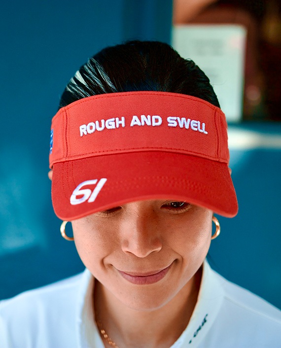 RSA23003 TEAM DUCKBILLS SUN VISOR rough & swell,HEAD WEAR