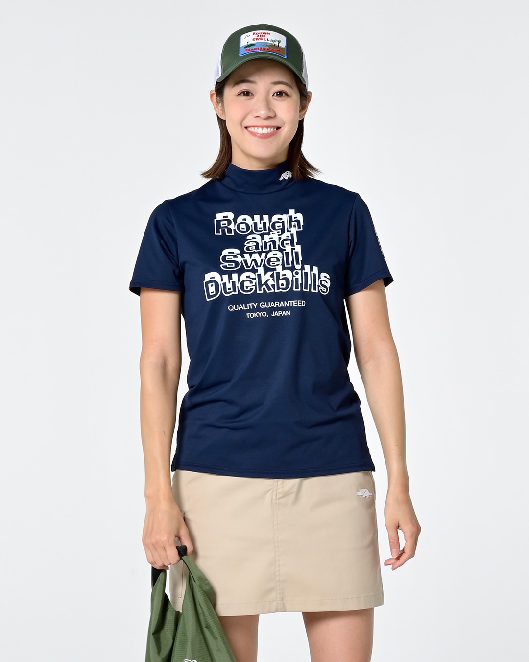 RSL-26008 BUMPY LOGO MOCK W. | rough & swell,rough & swell WOMEN