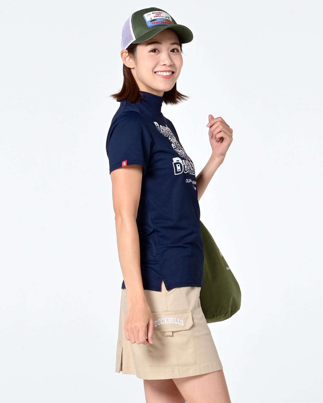 RSL-26008 BUMPY LOGO MOCK W. | rough & swell,rough & swell WOMEN
