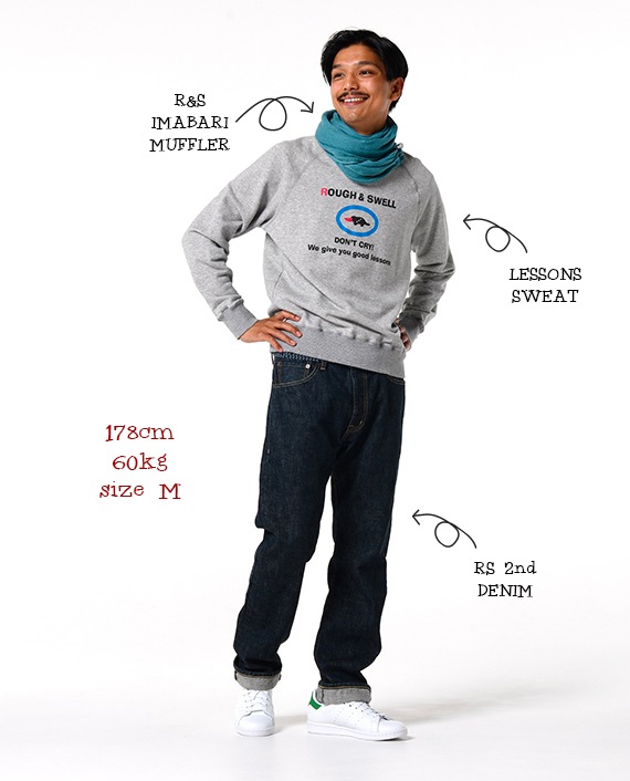 rough & swell AIRLINE SWEAT ラグラントレーナー rough & swell AIRLINE SWEAT ラグラントレーナー