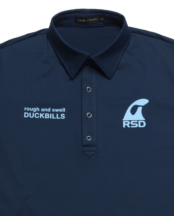 ROUGH & SWELL ポロシャツ ネイビーM rough＆Swell ネイビー ポロシャツ M ROUGH & SWELL ポロシャツ