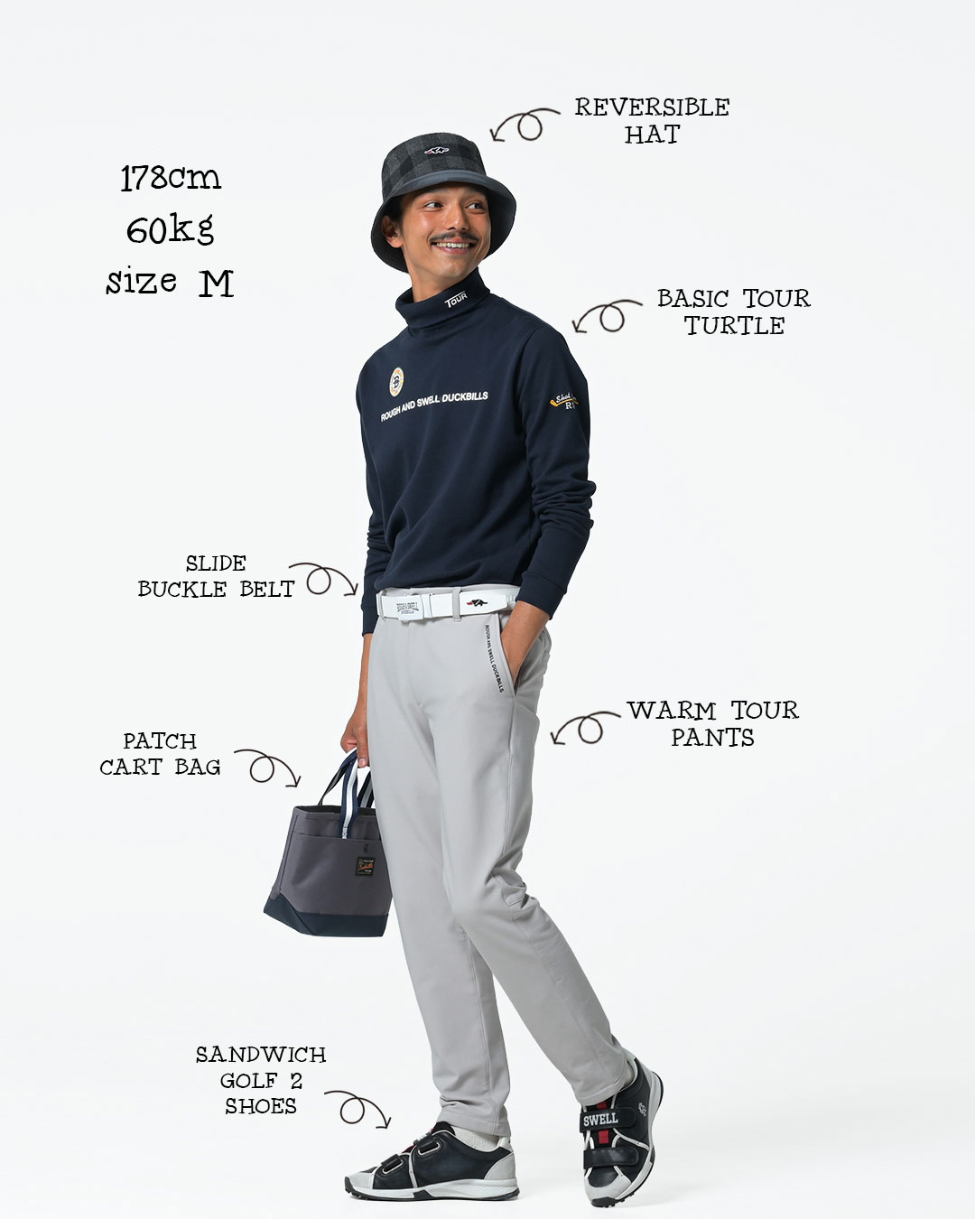 RSM-26221 BASIC TOUR TURTLE | rough & swell,rough & swell MEN