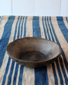 古い木製の柄杓 アンティーク ウッドボウル プリミティブなウッドボウル 特大 | 古雑貨,キッチン・テーブル
