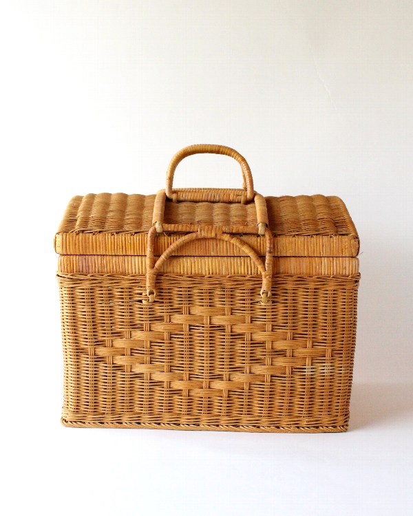 ラタンピクニックバスケット B