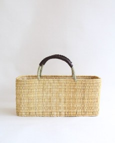 美品 warang wayan morocco ストローバスケット 深型S warang wayan morocco】ストローバスケット深型 S・M - store