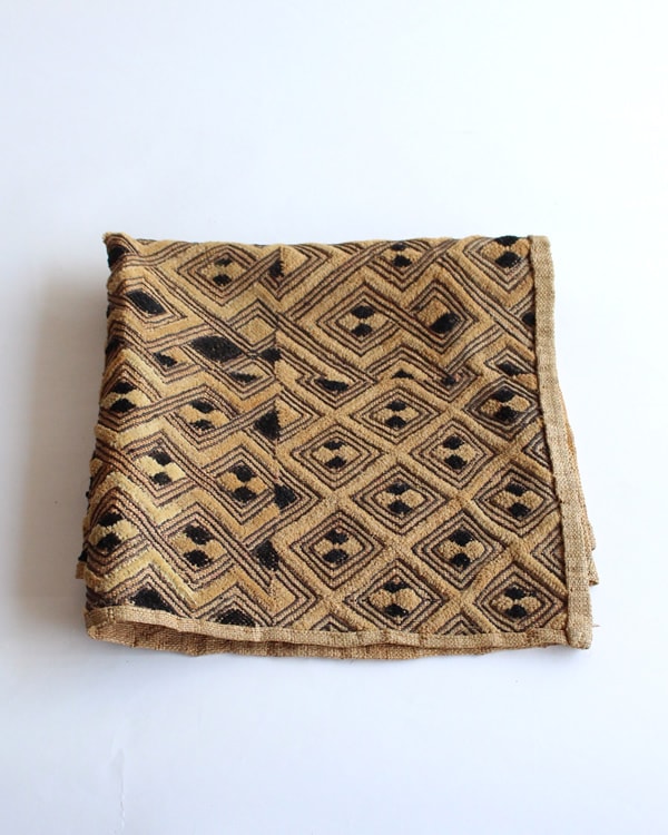 クバ族　草ビロード　貴重　アンティーク クバ族草ビロード貴重アンティーク