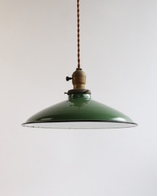 Enamel Lamp Reflector / A