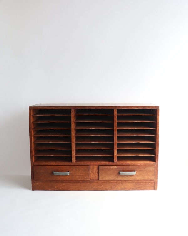 木製ファイルキャビネット