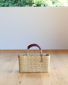 【未使用品】 HOUSE OF LOTUS　ワランワヤン レザーかご　ホワイト 未使用品】 HOUSE OF LOTUS ワランワヤン レザーかご ホワイト