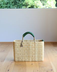【未使用品】 HOUSE OF LOTUS　ワランワヤン レザーかご　ホワイト レザーメッシュバッグ M （ハンドバッグ）｜HOUSE OF LOTUS